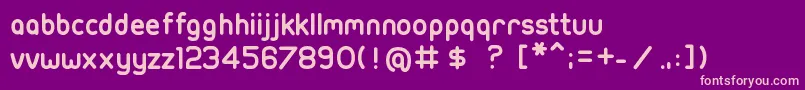Шрифт UbuntuTitleFr1.1 – розовые шрифты на фиолетовом фоне
