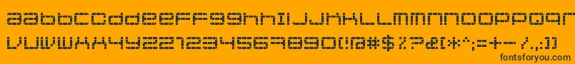 Jethosepixel Font – Black Fonts on Orange Background