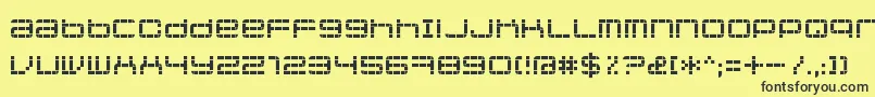 Jethosepixel Font – Black Fonts on Yellow Background