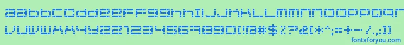 Jethosepixel Font – Blue Fonts on Green Background