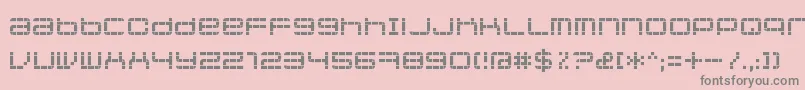 Jethosepixel Font – Gray Fonts on Pink Background