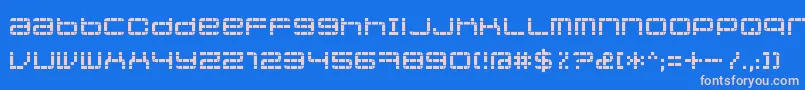 Jethosepixel Font – Pink Fonts on Blue Background