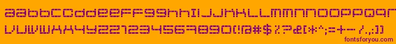 Jethosepixel Font – Purple Fonts on Orange Background