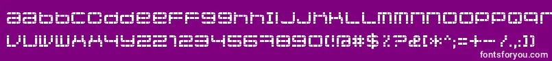 Jethosepixel Font – White Fonts on Purple Background