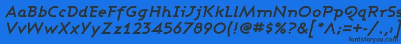 Ashboi Font – Black Fonts on Blue Background