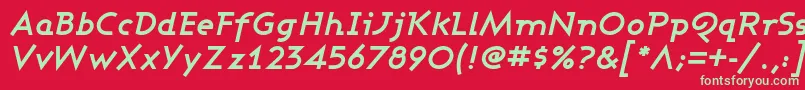 Ashboi Font – Green Fonts on Red Background