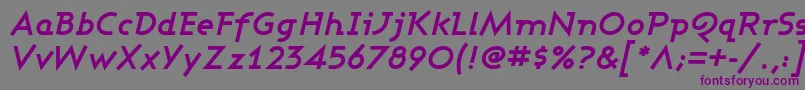 Ashboi Font – Purple Fonts on Gray Background