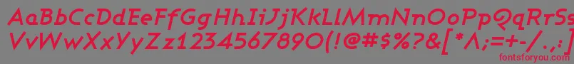 Ashboi Font – Red Fonts on Gray Background