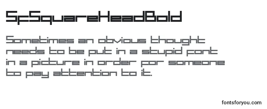 Шрифт SfSquareHeadBold