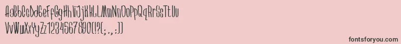 Arkara Font – Black Fonts on Pink Background