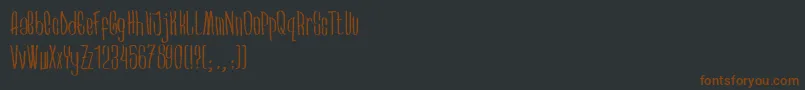 Arkara Font – Brown Fonts on Black Background