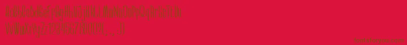 Arkara Font – Brown Fonts on Red Background