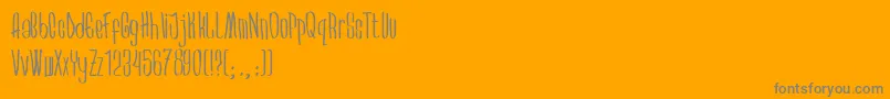 Arkara Font – Gray Fonts on Orange Background