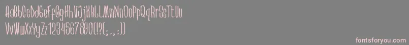 Arkara Font – Pink Fonts on Gray Background