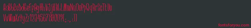 Arkara Font – Red Fonts on Black Background