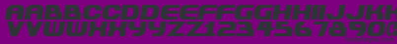 Шрифт Plastiqu – чёрные шрифты на фиолетовом фоне