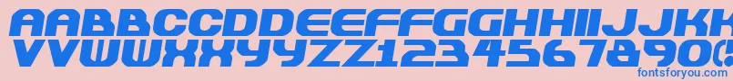 En savoir plus sur la police Plastiqu Police Plastiqu – polices bleues sur fond rose