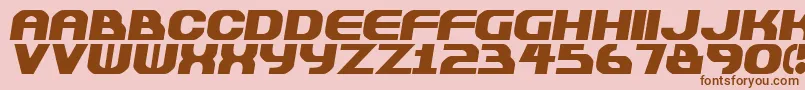 Saiba mais sobre a fonte Plastiqu Fonte Plastiqu – fontes marrons em um fundo rosa