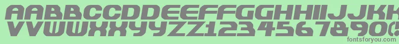 Plastiqu Font – Gray Fonts on Green Background