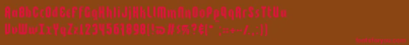 Kebab... Font – Red Fonts on Brown Background