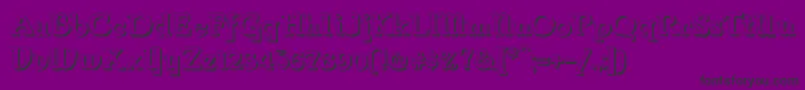 ParsonsShadowHeavy Font – Black Fonts on Purple Background