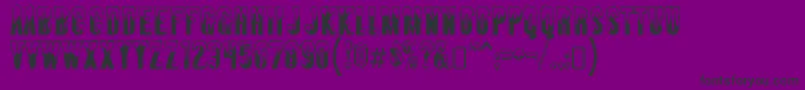 AlmontesnowRegular Font – Black Fonts on Purple Background