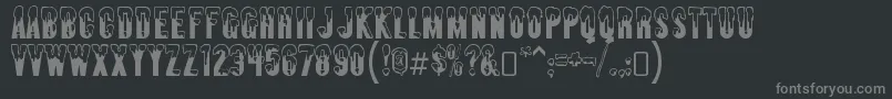 AlmontesnowRegular Font – Gray Fonts on Black Background