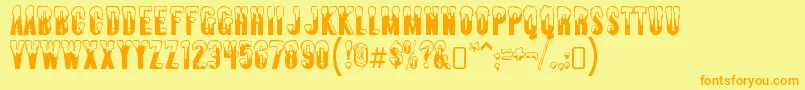 Подробнее о шрифте AlmontesnowRegular Шрифт AlmontesnowRegular – оранжевые шрифты на жёлтом фоне
