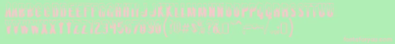 Шрифт AlmontesnowRegular – розовые шрифты на зелёном фоне