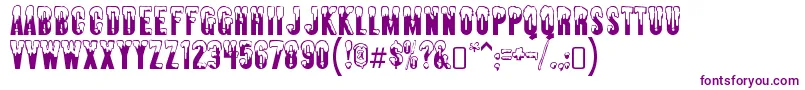 AlmontesnowRegular-fontti – violetit fontit valkoisella taustalla