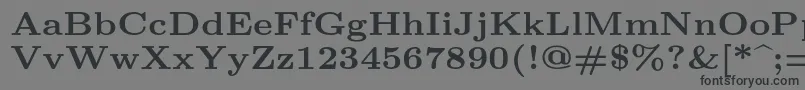 Lmroman7Bold Font – Black Fonts on Gray Background