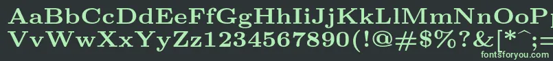 Шрифт Lmroman7Bold – зелёные шрифты на чёрном фоне
