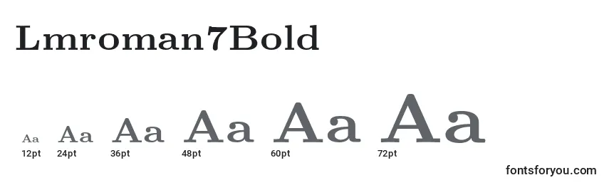 Размеры шрифта Lmroman7Bold