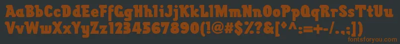 ChwastbuffaloBlackcond Font – Brown Fonts on Black Background