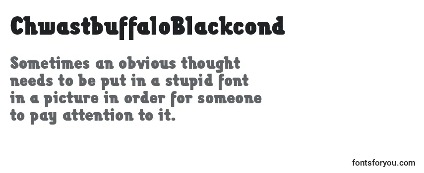 ChwastbuffaloBlackcond-fontti