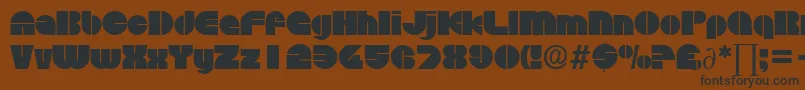DiscoDb Font – Black Fonts on Brown Background