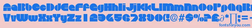 DiscoDb Font – Blue Fonts on Pink Background