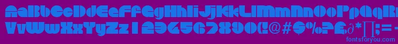 DiscoDb Font – Blue Fonts on Purple Background