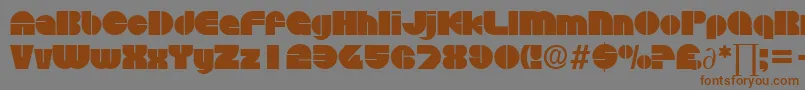 DiscoDb Font – Brown Fonts on Gray Background