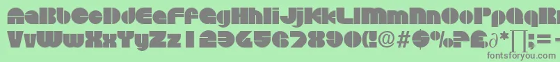 DiscoDb Font – Gray Fonts on Green Background
