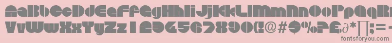 DiscoDb Font – Gray Fonts on Pink Background