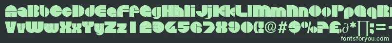 DiscoDb Font – Green Fonts on Black Background
