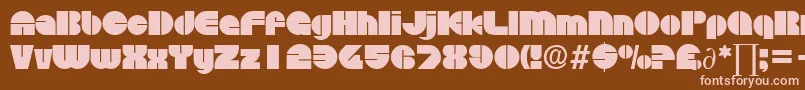 DiscoDb Font – Pink Fonts on Brown Background