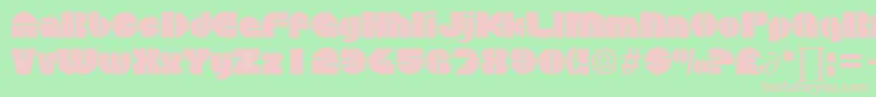 DiscoDb Font – Pink Fonts on Green Background
