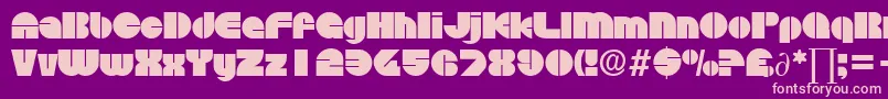 DiscoDb Font – Pink Fonts on Purple Background