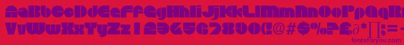 フォントDiscoDb – 赤い背景に紫のフォント