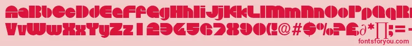 DiscoDb Font – Red Fonts on Pink Background