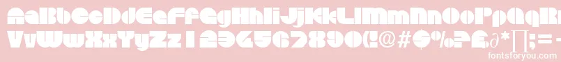 DiscoDb Font – White Fonts on Pink Background