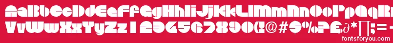 DiscoDb Font – White Fonts on Red Background