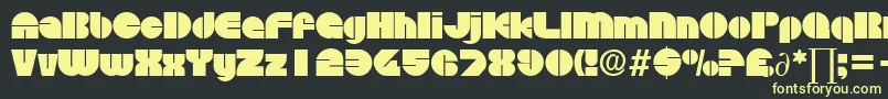 DiscoDb Font – Yellow Fonts on Black Background